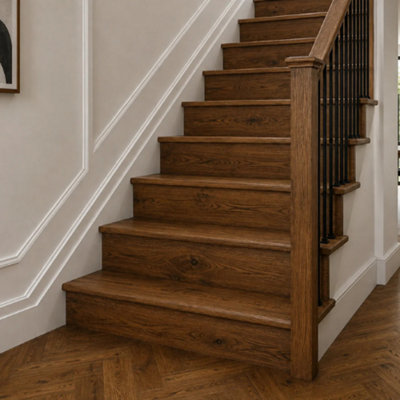 Laminate Stair & Riser Holborn Smoked Oak