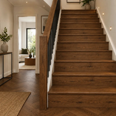 Laminate Stair & Riser Holborn Smoked Oak