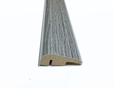 Laminate Wood Flooring MDF End Edge Threshold Trim Long 2.4m Length Strip - Texas Grey Oak