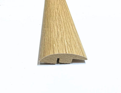 Laminate Wood Flooring MDF Ramp Edge Threshold Trim 0.9m Length Strip - San Diego Oak