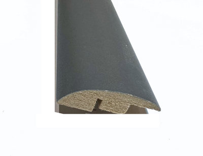 Laminate Wood Flooring MDF Ramp Edge Threshold Trim 0.9m Length Strip - Vegas Flat Grey