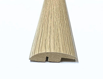 Laminate Wood Flooring MDF Ramp Edge Threshold Trim 2.4m Length Strip ...