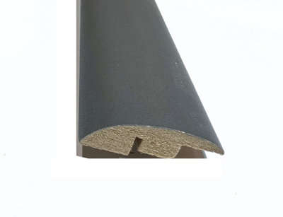 Laminate Wood Flooring MDF Ramp Edge Threshold Trim 2.4m Length Strip - Vegas Flat Grey