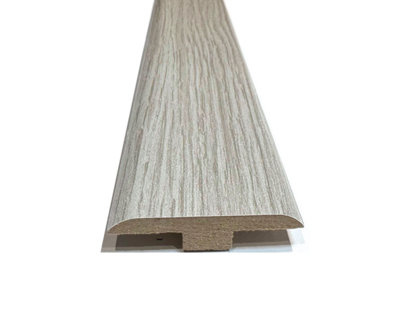 Laminate Wood Flooring MDF T Bar Threshold Trim 2.4m Length - Florida Oak