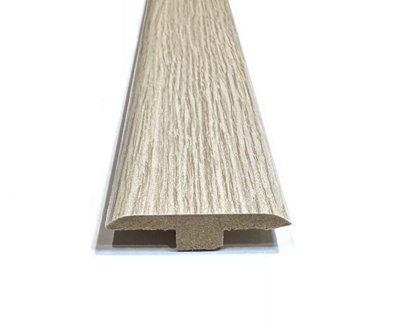 Laminate Wood Flooring MDF T Bar Threshold Trim 2.4m Length - Washington Oak
