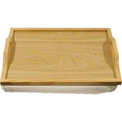 Wooden store lap tray