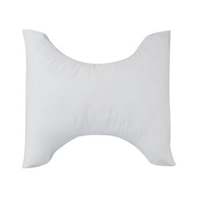 Lancashire Textiles Butterfly Cervical Orthopaedic Pillow Hollowfibre Filling Polycotton Casing Hypoallergenic Comfort