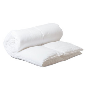 Lancashire Textiles Couple Duvet 14 and 7 Tog Hypoallergenic Hollowfibre Filled Double Sized Quilts for Comfort Sleep