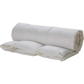 Lancashire Textiles Luxury Goose Feather & Down 4.5 Tog Single Duvet Hypoallergenic  for Comfortable and Sound Sleep