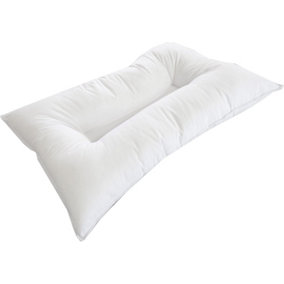 Lancashire Textiles Orthopaedic Anti-Snore Pillow Firm Support Pillow to Help Reduce Snoring Single Pillow