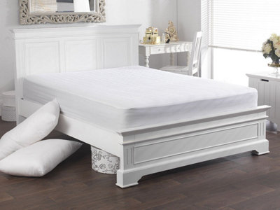 Lancashire Textiles Pure Cotton Mattress Protector with 100 Cotton