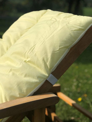 Yellow sun lounger online cushions