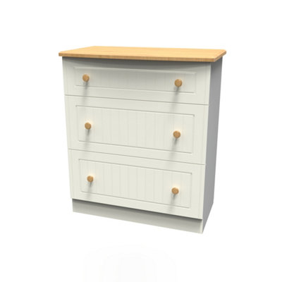 Cream chest of on sale drawers ready assembled