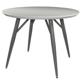 Lancaster Round Dining Table with Steel Legs 100cm