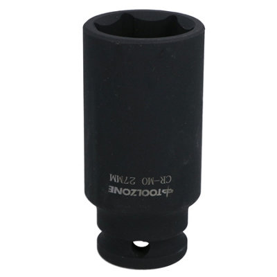 Land Rover 27mm 1/2in Dr Double Deep Metric Impact Socket Single Hex 6 Side