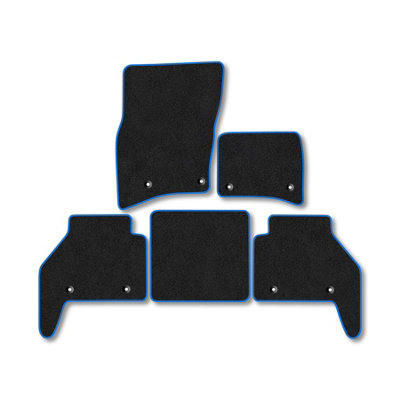 Land Rover Defender 90 2020+ Car Mats Blue Trim Carpet Tailored Fit ...