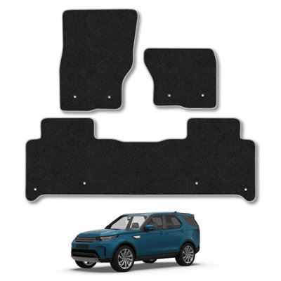 Land Rover Discovery (2017+) Car Mats Tailored Fit Grey Trim Accessory ...