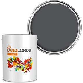 Landlords Anti Damp Paint Classic Grey Matt Smooth Emulsion Paint 1L