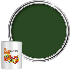 Landlords Anti Damp Paint Racing Green Matt Smooth Emulsion Paint 1L