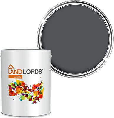 Landlords Anti Damp Paint Satin Classic Grey Matt Smooth Emulsion Paint 1L