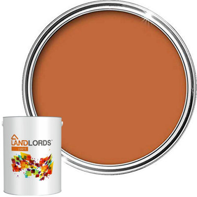 Landlords Fence Paint Terracotta Matt Smooth Emulsion Garden Paint 1L