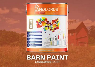 Landlords Paint - Barn Paint - Weatherproof Protection for Wood & Metal - Ocean Blue - 10L