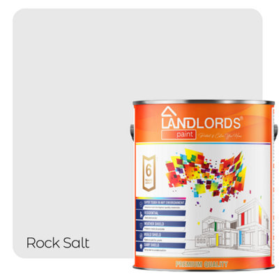 Landlords Paint - Barn Paint - Weatherproof Protection for Wood & Metal - Rock Salt - 2.5L