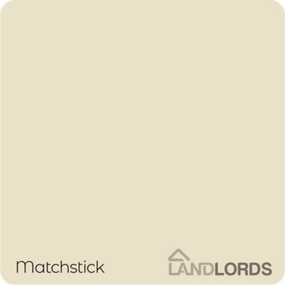 Landlords Paint - Eggshell Paint - Durable, Low Sheen Interior Finish - Matchstick - 10L
