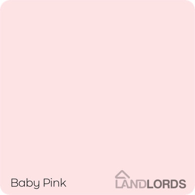 Landlords Paint - Kitchen & Bathroom Paint - Mould Resistant, Washable & Durable - Baby Pink - 10L