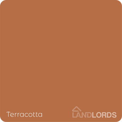 Landlords Paint - Kitchen & Bathroom Paint - Mould Resistant, Washable & Durable - Terracotta - 5L