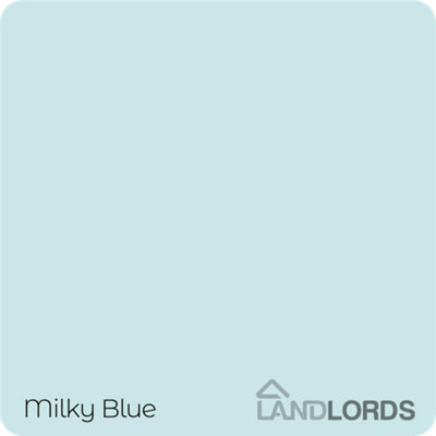Landlords Paint - Masonry Paint - Best Weatherproof Exterior Wall Protection - Milky Blue - 20L