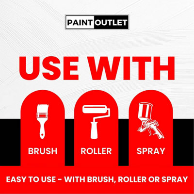 Landlords Paint - Masonry Paint - Best Weatherproof Exterior Wall Protection - Milky Blue - 20L