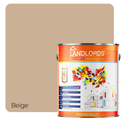 Landlords Paint - Roof Paint - Durable & Weatherproof Roof Protection - Beige - 10L