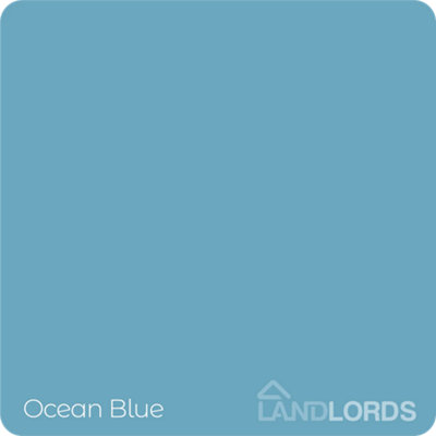 Landlords Paint - Shed & Fence Paint - Best Durable Outdoor Wood Protection - Ocean Blue - 2.5L