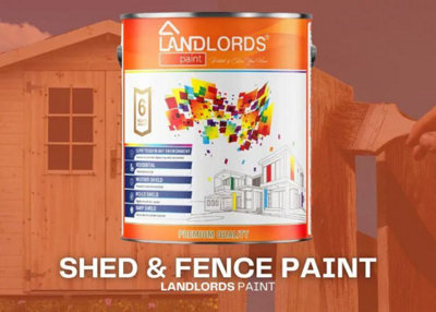 Landlords Paint - Shed & Fence Paint - Best Durable Outdoor Wood Protection - Sage Green - 1L