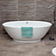Langley White Freestanding Acrylic Bath (L)1700mm (W)790mm