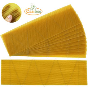 Langstroth Bee Hive Super Wired Wax Foundation Sheets x 10pcs