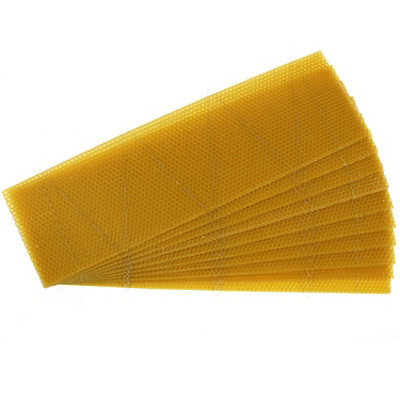 Langstroth Bee Hive Super Wired Wax Foundation Sheets x 10pcs - 4