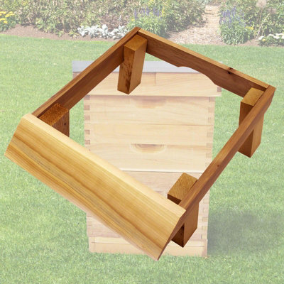 Langstroth Cedar Bee Hive Stand 4 leg Alighting Board Beekeeping Beehive - 3