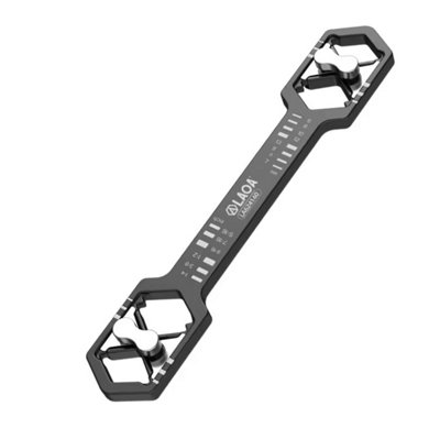 LAOA adjustable 14 in 1 wrench metric and imperial 140mm long, 6-13mm, 1/4-5/16"