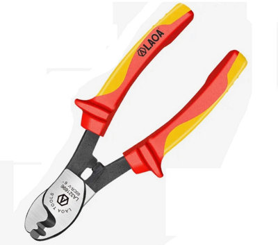 LAOA LA321696, VDE 1000V insulated cable cutter pliers 170mm CrV steel soft grip