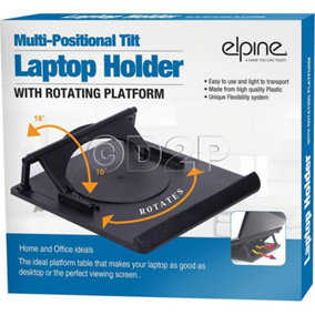 Laptop Holder Notebook Tray Cooling Swivel 360 Riser Platform Adjustable Stand
