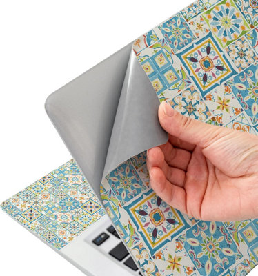 Finest Folia Film Vinyle Protection Ordinateur Portable + Repose-Poignets – Antirayures, Imperméable Et Réutilisable (13-15,6 Pouces)