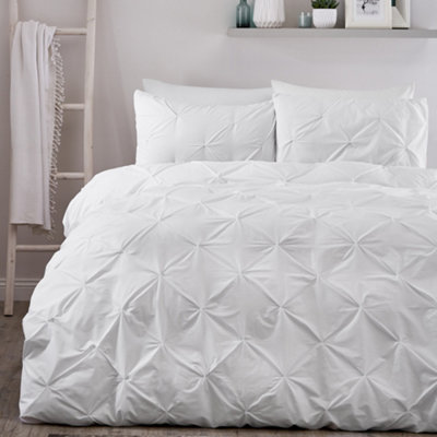 Lara Luxury Ruched Duvet Cover Set