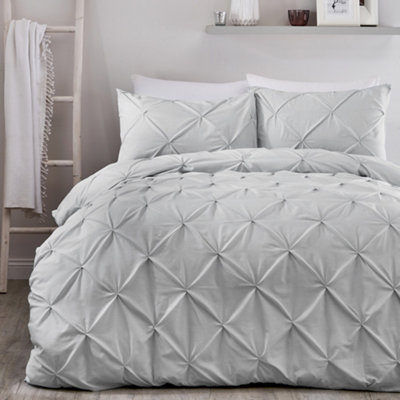 Lara Luxury Ruched Duvet Cover Set