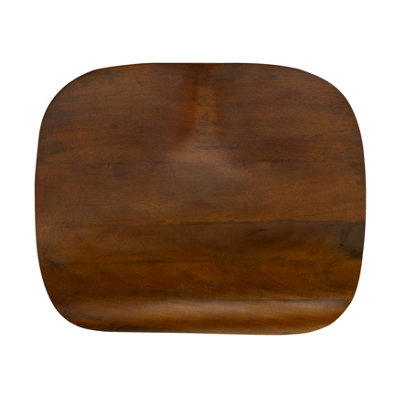 Lara Set of Two Saddle Seat Kitchen & Breakfast Counter Bar Stools - Walnut