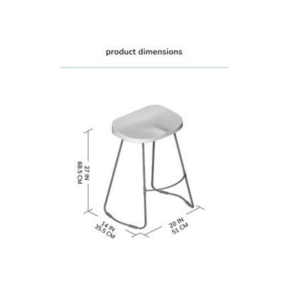 Lara Set of Two Saddle Seat Kitchen & Breakfast Counter Bar Stools - Walnut