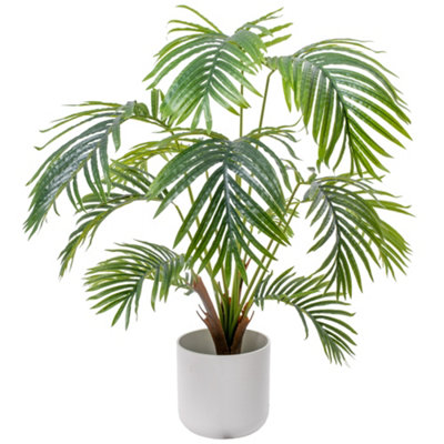 Large 120cm Artificial Areca Palm Plant - Indoor Houseplant with Realistic Faux Foliage - Perfect for Home and Office Décor