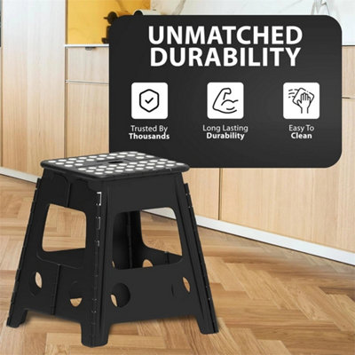 LARGE 150KG FOLDING STEP STOOL MULTI PURPOSE HEAVY DUTY HOME KITCHEN ...