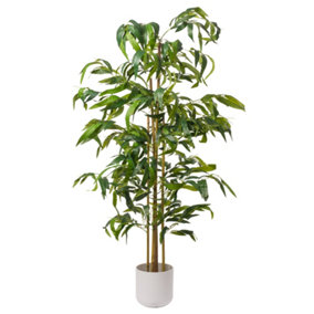 Large 180cm Lifelike Artificial Bamboo Plant - Indoor Houseplant with Realistic Faux Foliage - Perfect for Home and Office Décor